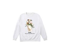 Little Mistress May Nap Through Christmas Dinner Jumper In White White XL