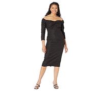 Little Mistress Michaela Dress, Black, 18 Plus