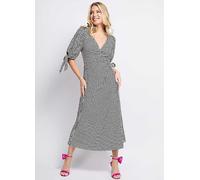 Little Mistress Mono Stripe Midaxi Dress by Vogue Williams Mono