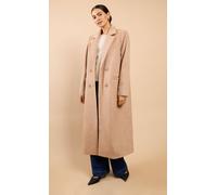Little Mistress Women's Oatmeal Coat in Beige | Size: Large Little Mistress Beige L