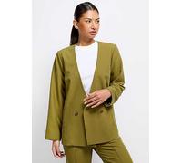 Little Mistress Olive Green Blazer by Vogue Williams Khaki