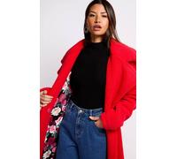 Little Mistress Oversized Red Teddy Coat Red S