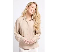 Little Mistress Oyster Linen Shirt In Natural Natural XL