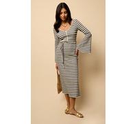 Little Mistress Women's Striped Knitted Midaxi Dress | Size: 14 Little Mistress Multicolor 14
