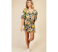 Little Mistress Vintage Floral Playsuit Multi 8