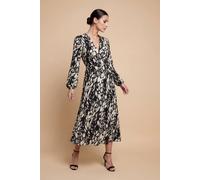 Little Mistress Women's Animal Print Midaxi Dress | Size: 8
