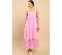 Little Mistress Women's Astrid Pink Embroidered Hem Midaxi Dress Vicky Pattison EDIT | Size: 8 Little Mistress Pink 8