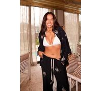 Little Mistress Women's Black Embroidered Shirt by Vicky Pattison | Size: Small Little Mistress Black S