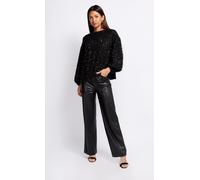 Little Mistress Women's Black PU Trousers | Size: 14 Little Mistress Black 14