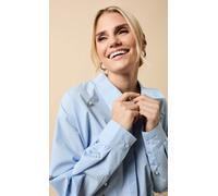 Little Mistress Women's Blue Embellished Shirt | Size: Small Little Mistress Blue S