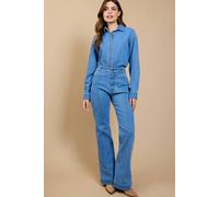 Little Mistress Women's Blue Wide Leg Jeans by Vicky Pattison | Size: 10