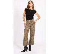 Little Mistress Women's Leopard Print Denim Jeans | Size: 14 Little Mistress Multicolor 14