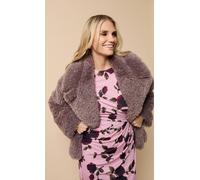 Little Mistress Women's Mink Faux Fur Jacket in Brown | Size: Medium