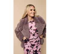 Little Mistress Women's Mink Faux Fur Jacket in Brown | Size: Small Little Mistress Brown S