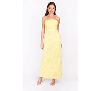 Little Mistress Yellow Embelished Bandeau Maxi Dress Yellow 18