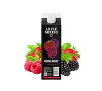 Little Mixers Quality Mixed Berry Puree for Cocktails, Desserts & Smoothies (4x1 Kg) | Ready to Use Fresh Fruit Cocktail Ingredients - Rich, Natural & Pure Taste Cocktail Mixers