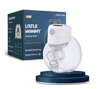 LITTLE MOMMY Hands Free Single Breast Pump, Wearable Upgraded Seal Design, Touch Control LED Display Breast Pump Portable Low Noise, 2 Modes & 9 Levels Suction, Quiet & Pain Free, 24MM Flanges