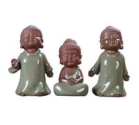 Little Monk Figurine Statue Set, Buddha Sculpture Decorations, Temple Monks Monk Tea Pet Decoration Tray Home Decor, Ornaments,Set