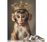 Little Monkey King Puzzle for Adults 500 Pieces Wood Puzzles Home Educational Games DIY Toys 500pcs (52x38cm)
