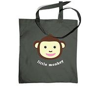 Little Monkey Tote Bag - Graphite Grey One Size Tote Bag