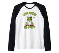Little Monster Big Appetite Halloween Chef Raglan Baseball Tee