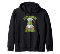 Little Monster Big Appetite Halloween Chef Zip Hoodie