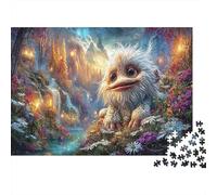 Little Monster Classic 1000 Pc Rigid Cardboard Jigsaw Enchanted Forest Seniors Brain Training Rainy Day Fun Must-Have for Puzzlers 70x50cm/1000pcs