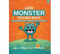 Little Monster Tracing Book: Fun and Easy Line Practice for Preschool Kids | Ages 3-5 | Big 8.5x11 Workbook