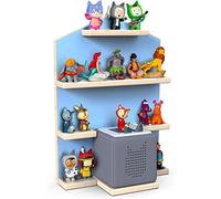 Little Moonshine Shelves - Shelf Tonies Storage Wall Box - Tonie Display Case - Toy Unit Wooden Characters Magnetic Wall Shelf - Wall Storage Shelves for Tonie Box and 32 Tonies