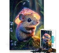 Little Mouse in The Forest 1000 Pieces Jigsaws Adults Puzzles Gifts Mind Workout Stress Less Home Activity Home Accent (38x52cm)