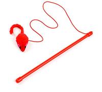 Little Mouse Interactive Cat Toy Funny Pet Cat Play Sticks Wand Rod Classic Artificial Teaser With Bell Nice and clever