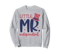 Little Mr. Independent Cute 4th of July Patriotic Sweatshirt