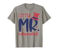 Little Mr. Independent Cute 4th of July Patriotic T-Shirt