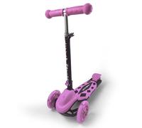 Little Nation 3-Wheel Kids Scooter - Lean-to-Steer Toddler Scooter with Adjustable Handlebar, PU Wheels & Non-Slip Deck, Stable Three Wheel for Ages 3-7 Blue(Pink)
