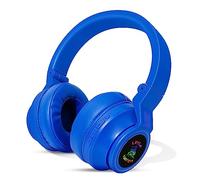 Little Nation Kids Wireless Bluetooth Headphones - 95dB Volume Limited Safety Headphones, Comfortable Wireless & Wired Headset for Kids (Blue)
