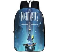 Little Nightmares II Backpack, Little Nightmares II School Bag, Nursery Blitz School Bag, Large Capacity, Durable, 4, 31 * 14 * 45 cm (17 Zoll), Rucksack