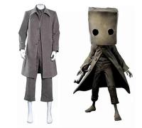 Little Nightmares Mono Full Set Cosplay Costume Male Game Role Play Outfit Japanese Style Polyester Cotton Blend Multiple Sizes M