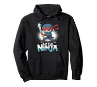 Little Ninja Cartoon Warrior Pullover Hoodie