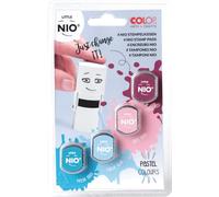 Little NIO Pastel Ink Pads - Pack of 4 | NIL098 | Pack of 4 colours: Fresh Mint, Calm Blue, Soft Pink & Cozy Red