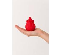 Little Nooks Rose Licking Vibrator In Red Red