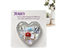 Little Nurse Hug, 2D Motivational Acrylic Souvenir, Inspirational Gift Cards | For Nursing Students, Hospital Staff, Caregivers, Birthday, Christmas and Occasions