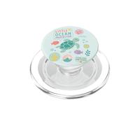 Little Ocean Protector Sea Turtle Kids PopSockets PopGrip for MagSafe