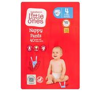 Little Ones Size 4 Nappy Pants 40 Pack