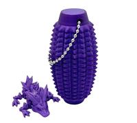 Little Ouchie Fidgets Toys Keychain, Dragon Pain Stimming Fidgets Toys Keychain, Dragon Spiky Grippies Stim Sensory Toy for Adults Kids, Novelty Pain Stim Tool Sensory Toy, for Women & Men