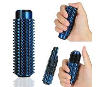 Little Ouchies 5 in 1 Prickly Spinny Clicker Fidget Tool - All-in-One Pain Stim Tool with Spinning, Press Buttons & Slider for Anxiety Relief, Stress Relief and Stimming for Adults (Blue Black)