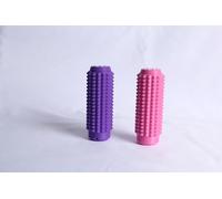 Little Ouchies Fidget, Pocket Mini Fidget Toy for Adults, 2pcs Spiky Grippie Stim Keychain for Anxiety Relief Positive(Purple + Pink)