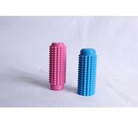 Little Ouchies Fidget, Pocket Mini Fidget Toy for Adults, 2pcs Spiky Grippie Stim Keychain for Anxiety Relief Positive(Pink + Blue)