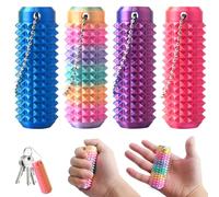 Little Ouchies Pain Fidget,4PCS Pain Stim Fidget Toy,3D Printed Spiky Grippie Stim Keychain,Sensory Toy for Stress Relief & Focus,Anxiety Relief Toys For Teens And Adults