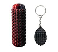 Little Ouchies Pain Fidget Toy, Spiky Grippie Stim Keychain Set with Textured Stone, Tactile Sensory Tool for Stress Relief and Focus, Black PLA Material, 7cm x 2cm Portable Size