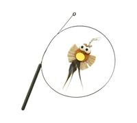Little Owls and Birds Play with Cat Toys with Feathers, Interactive Cat Catch and Practice Sticks, Indoor Kitten Training Cat Rope Toys.(Hemp rope bird)